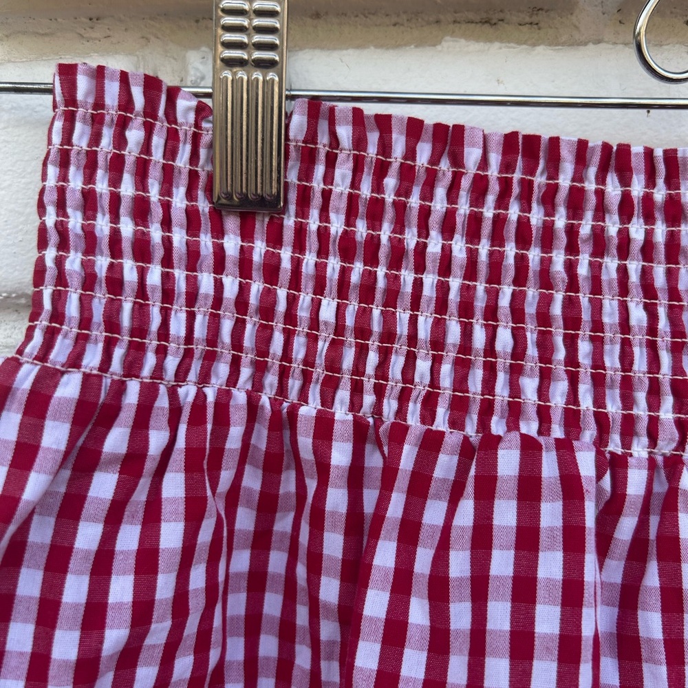 Thorn & Fable gingham ruffle western mini skort M - Picture 6 of 7